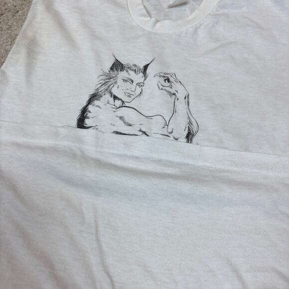 Vintage She Beast Cut Off Sleeveless Tank Top Women's Small - Picture 8 of 12